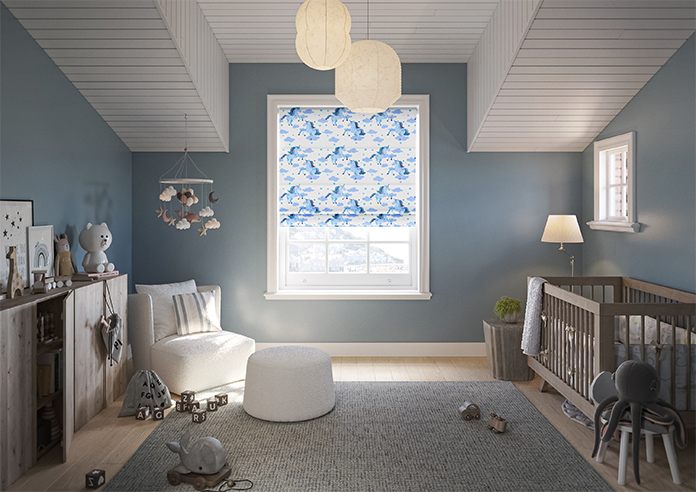 Unicorn Magic, Blue - Twist&Fit Roman Blind - Image 8